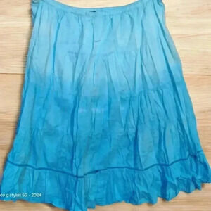 Notations blue ombre Maxi Skirt